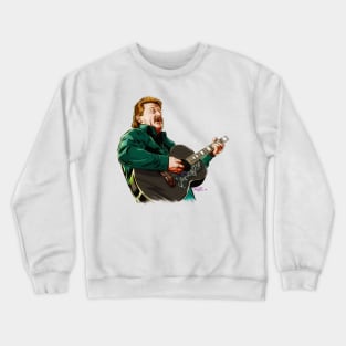 Joe Diffie - An illustration by Paul Cemmick Crewneck Sweatshirt